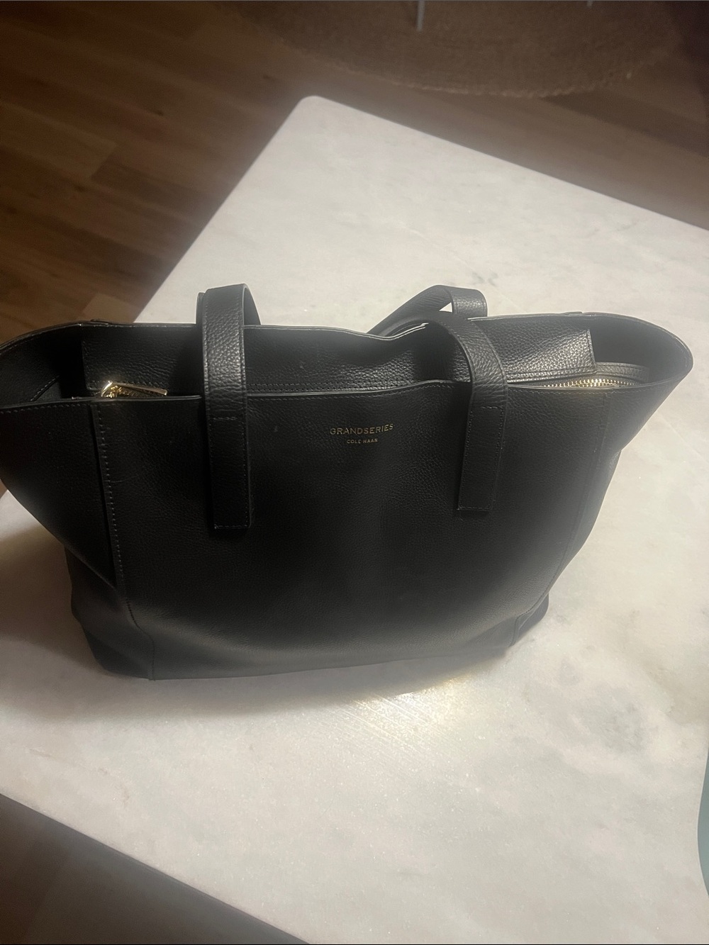 Cole Haan Black Leather GrandSeries Tote